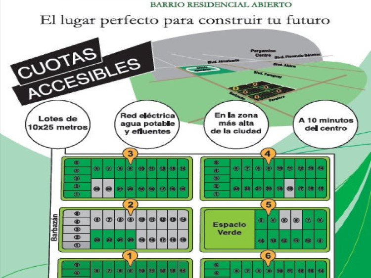 Lotes en Venta en Pergamino - El mirador